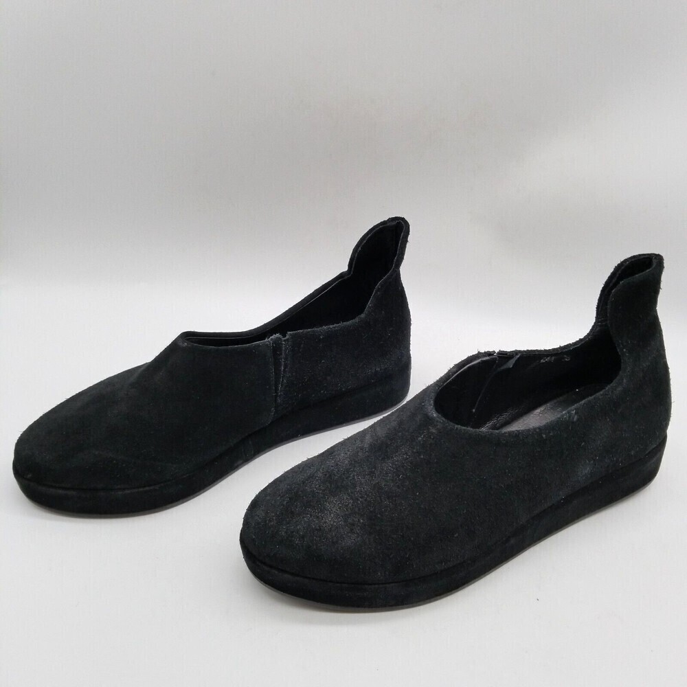 Antelope Women Black Suede Slip On Low Bootie‎ 36 US 5.5
